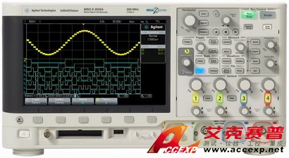 Agilent MSOX2024A 示波器(200MHz、4通道加8數字通道)