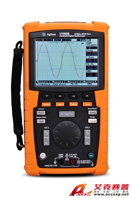 U1602B 手持式示波器,20 MHz圖片 U1602B 手持式示波器圖片,20 MHz