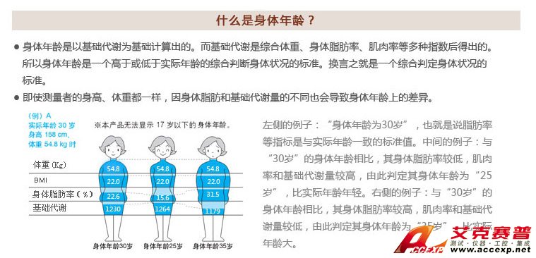 綜合判定身體狀況的標準—身體年齡 綜合判定身體狀況的標準—身體年齡